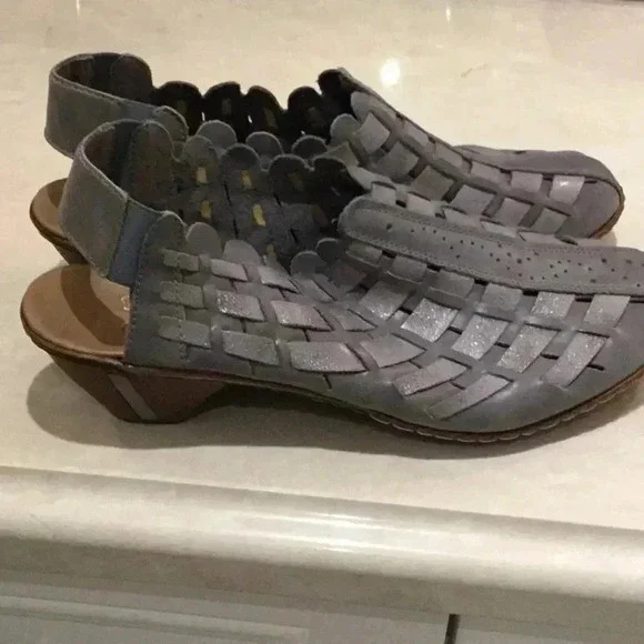 MT Rieker Antistrees shoes business casual comfortable sling back event wedding - Picture 2 of 6